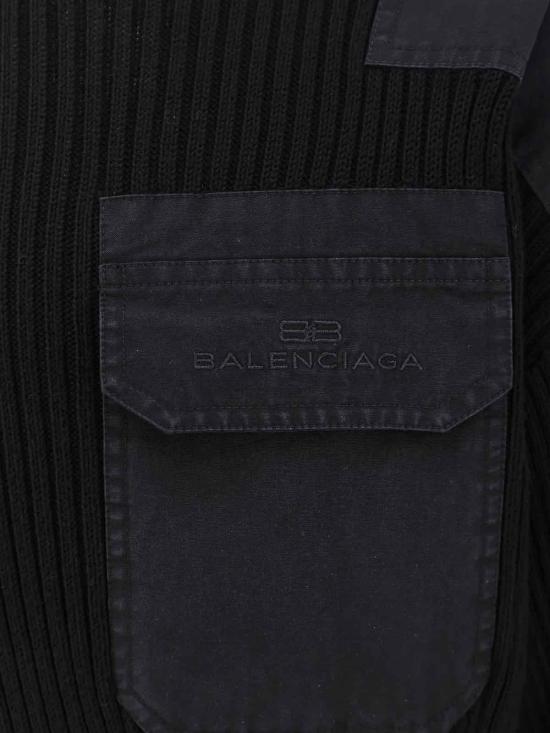 26SS 발렌시아가 긴팔 티셔츠 812765T33651000 Black - BALENCIAGA