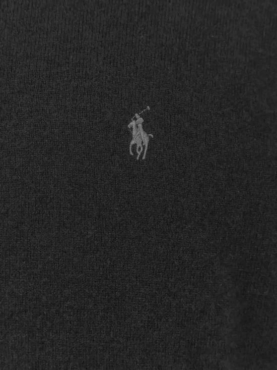  폴로 랄프로렌 로고 자수 지퍼 가디건 710974149003 Black - POLO RALPH LAUREN