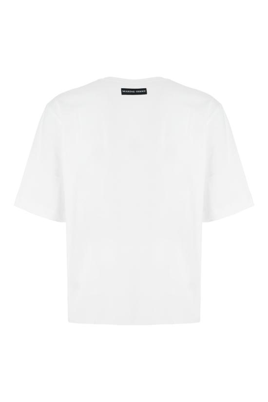 25FW 마린세르 반팔 티셔츠 MTT077BCJER0009 WH10 WHITE - MARINE SERRE