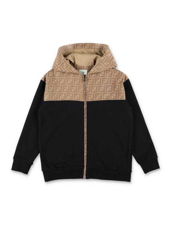 25FW [키즈] 펜디 니트/스웻셔츠 JUH1065V0 F13IV CAMEL BLACK