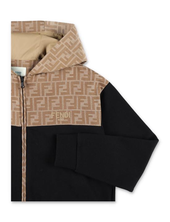 25FW [키즈] 펜디 니트/스웻셔츠 JUH1065V0 F13IV CAMEL BLACK - FENDI