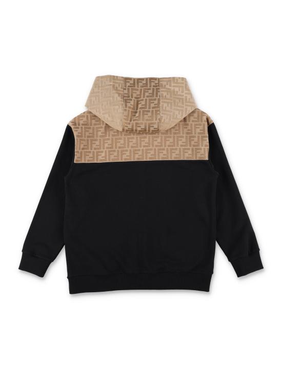 25FW [키즈] 펜디 니트/스웻셔츠 JUH1065V0 F13IV CAMEL BLACK - FENDI