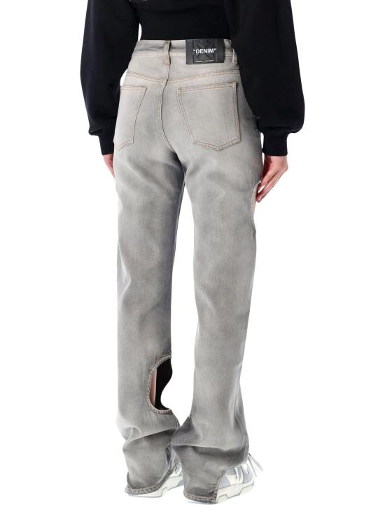 25FW 오프화이트 데님 팬츠 OWYA06AF25DEN001 1200 GREY WASH - OFF WHITE