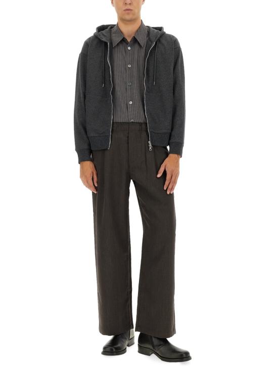 25FW 아워레가시 긴팔 티셔츠 M4256RC CHARCOALELASTICMELTON GREY - OUR LEGACY