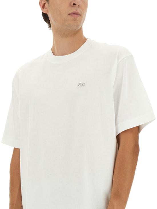 25FW 라코스테 반팔 티셔츠 TH7744 001 WHITE - LACOSTE