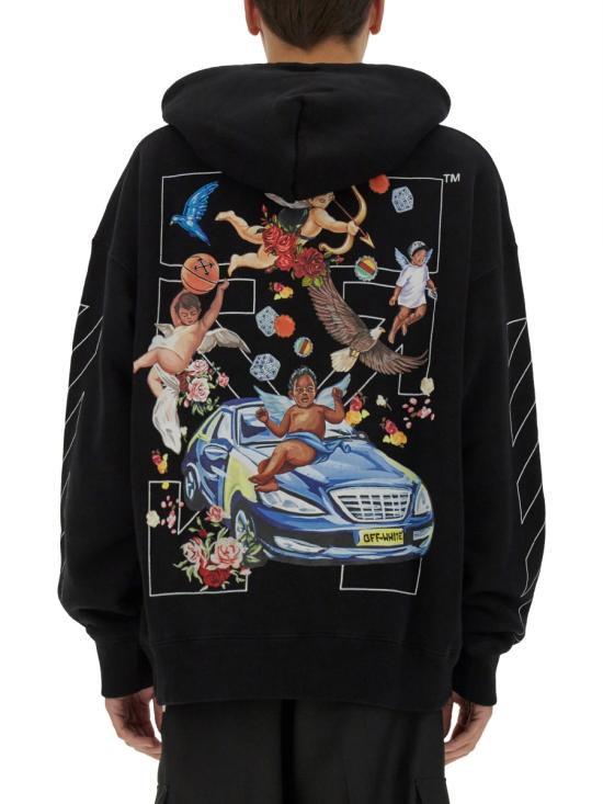 25SS 오프화이트 긴팔 티셔츠 OMBB085 S25FLE0051001 BLACK - OFF WHITE