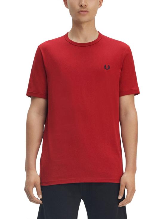 25SS 프레드페리 반팔 티셔츠 FP M3519 53 M02 RED
