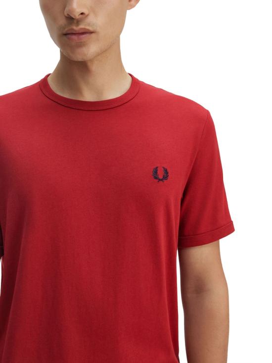 25SS 프레드페리 반팔 티셔츠 FP M3519 53 M02 RED - FRED PERRY