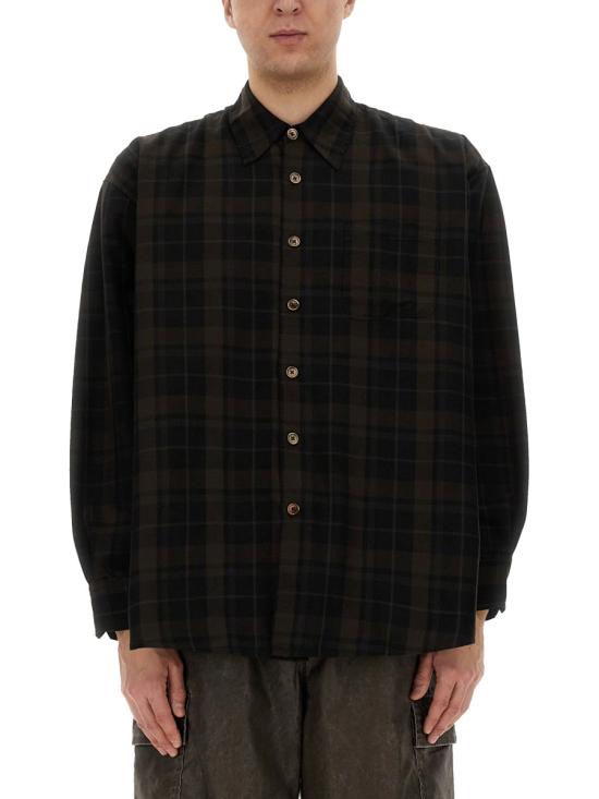 25SS 아워레가시 긴팔 셔츠 M2252OB BLACKSHEERSHADOWCHECK BROWN