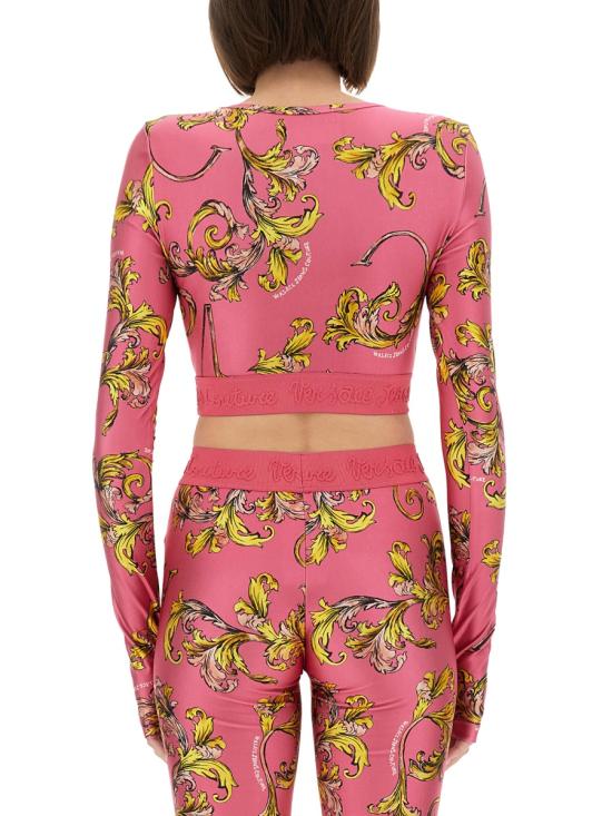 25SS 베르사체 긴팔 티셔츠 78HAH218 JS470494 PINK - VERSACE