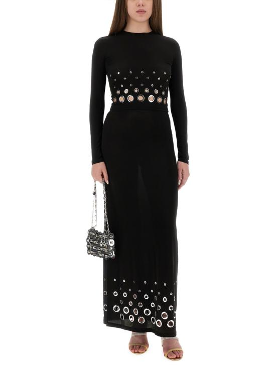 25SS 파코라반 긴팔 티셔츠 25PJTO047CU0014 P001 BLACK - PACO RABANNE