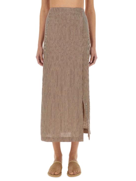 25SS 알리지 롱 스커트 105027 P5235BAR BORDEAUX