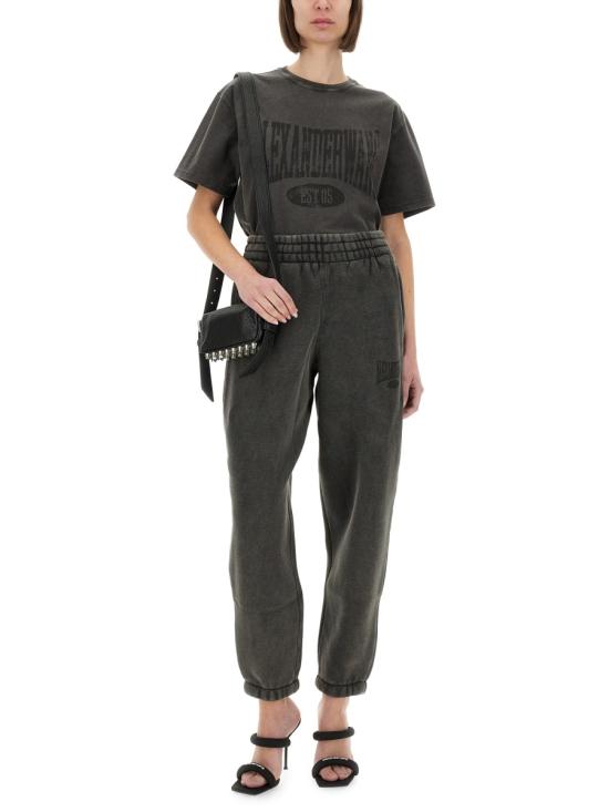 25SS 알렉산더 왕 반팔 티셔츠 4CC2251542 020A BLACK - ALEXANDER WANG