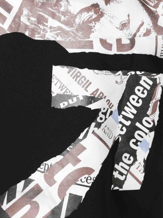 25FW 오프화이트 긴팔 셔츠 MAA027F5J0051001 014BLACK EHITE Black - OFF WHITE