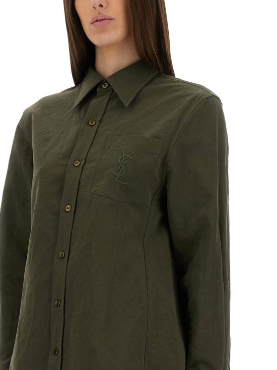 26FW 생로랑 셔츠 823673 Y3D501342 GREEN - SAINT LAURENT