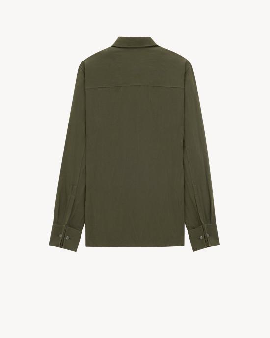 25FW 생로랑 블라우스/셔츠 823673 Y3D501342 GREEN - SAINT LAURENT