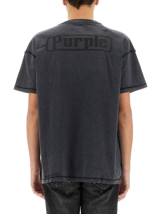 25SS 퍼플 브랜드 반팔 티셔츠 P101 JBCP125BLACK - PURPLE BRAND