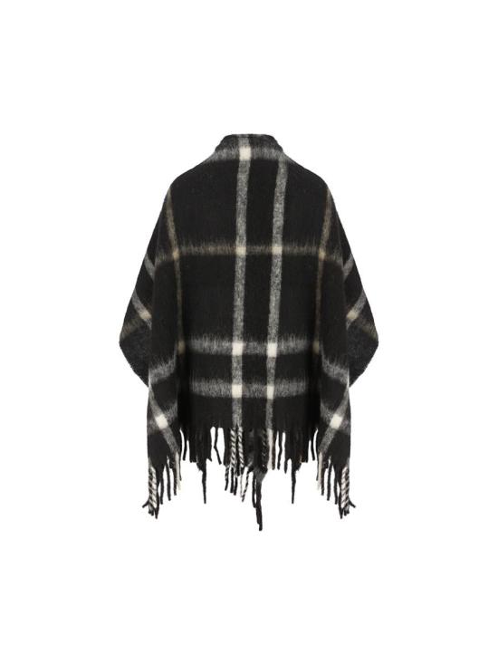 25FW 울리치 케이프 CFWWAC2015FRUT51461564 AI25 BLACK CHECK - WOOLRICH