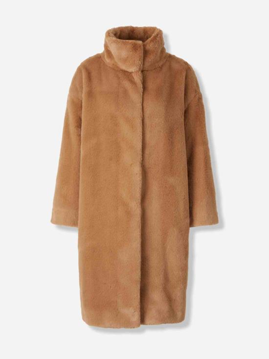 25FW 에르노 소프트 얼터너티브 퍼 코트  GC000491D12422 2157CAMMELLO Brown