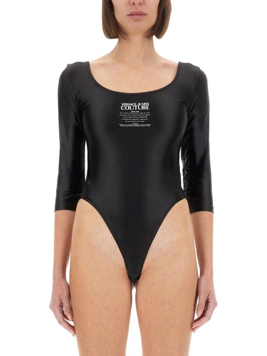 25SS 베르사체 바디수트 티셔츠 78HAM2A1 J0223899 BLACK