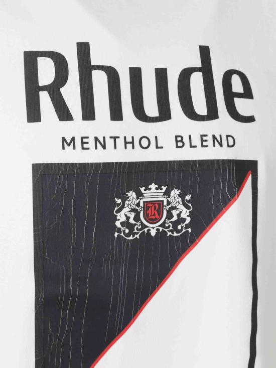 25FW 루드 긴팔 셔츠 RHFW25TT04012 3160VINTAGE WHITE BLACK RED Beige - RHUDE