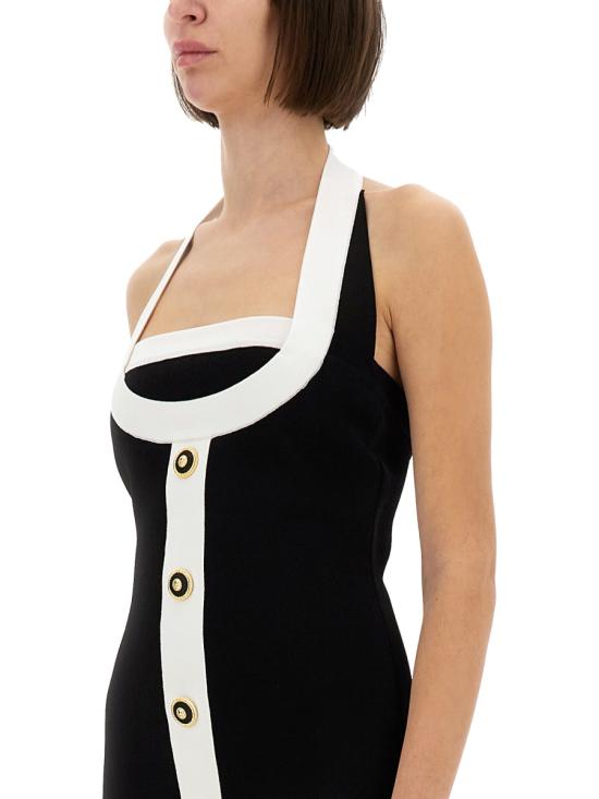 25SS 발망 원피스 EF1R2390KH99 EAB BLACK - BALMAIN