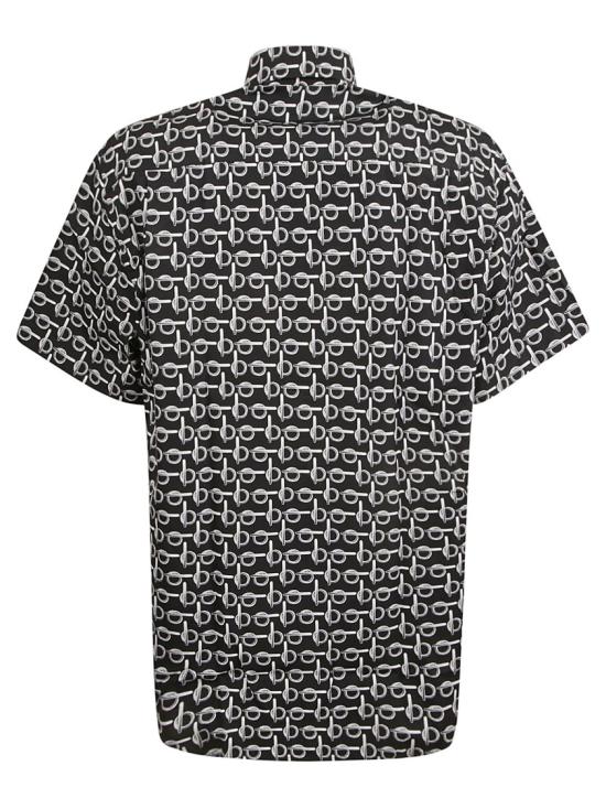  버버리 반팔 셔츠 8089074 B9593 Black - BURBERRY