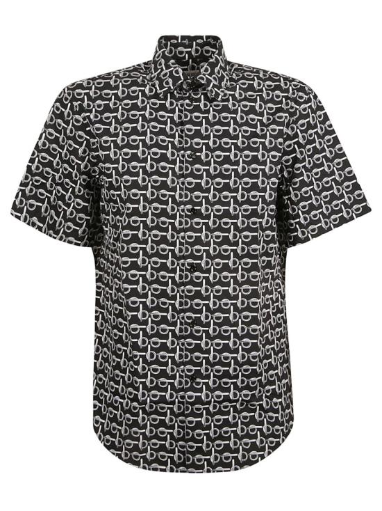  버버리 반팔 셔츠 8089074 B9593 Black