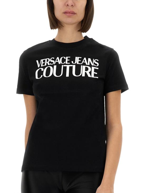 25SS 베르사체 반팔 티셔츠 78HAHE05 CJ00E899 BLACK - VERSACE