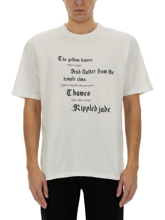 25SS 알렉산더 맥퀸 반팔 티셔츠 815069 QTAC70909 WHITE