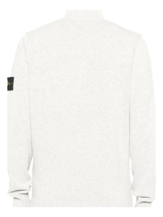 25FW 스톤 아일랜드 하프 집업 니트 스웨터 K2S155100040S00A3 V0093 White - STONE ISLAND