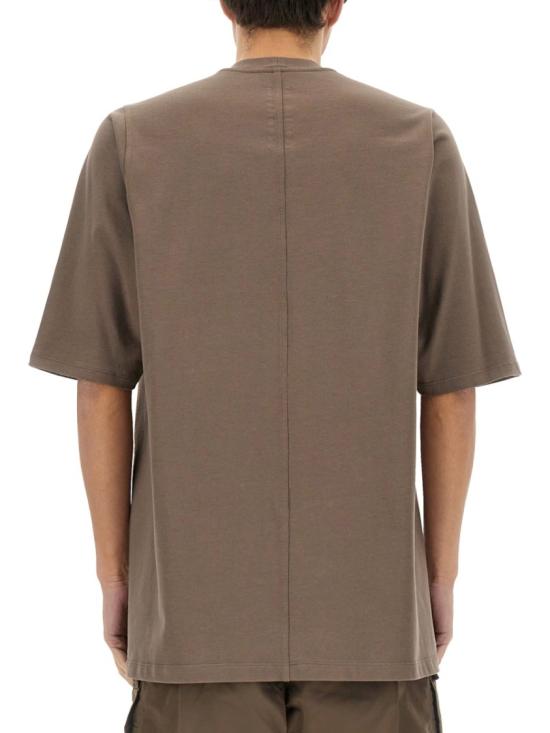 25SS 릭 오웬스 반팔 티셔츠 RU01E5249 BA34 Brown - RICK OWENS