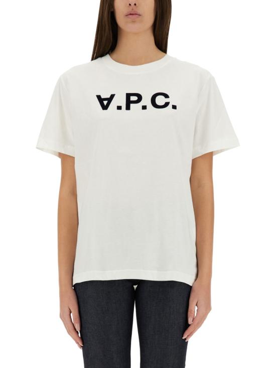 26FW 아페쎄 루 마담 박시 티셔츠 COHBM F26389 TAE WHITE - A.P.C.