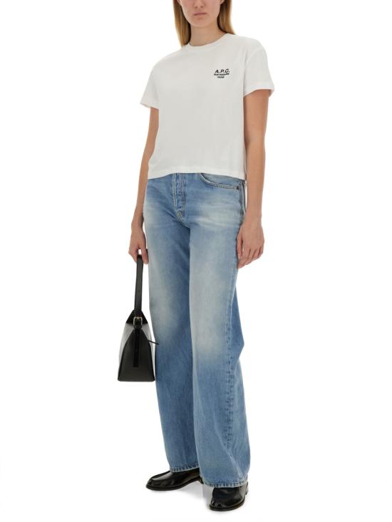 26FW 아페쎄 루 마담 박시 티셔츠 COHBM F26389 TAE WHITE - A.P.C.