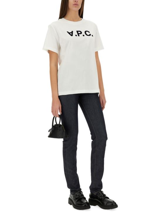 26FW 아페쎄 루 마담 박시 티셔츠 COHBM F26389 TAE WHITE - A.P.C.