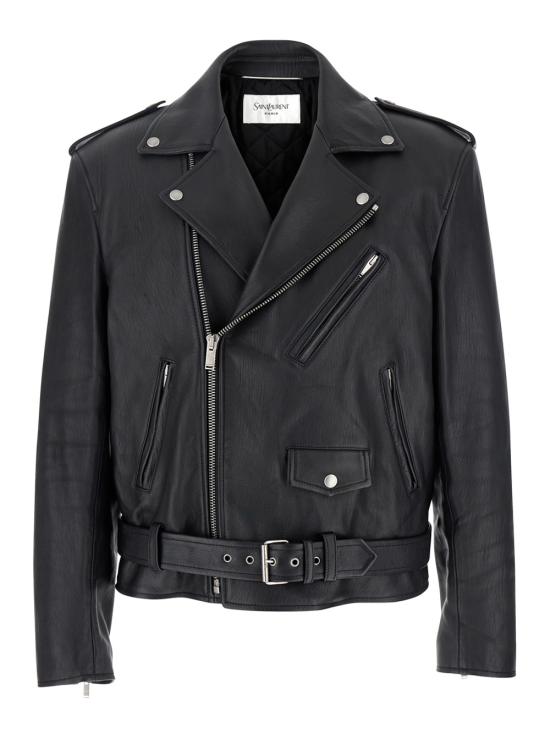 25FW 생로랑 가죽 자켓 822089 YCOQ21000 BLACK