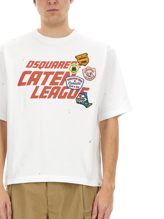 25SS 디스퀘어드2 반팔 티셔츠 S74GD1383 S24583100 WHITE - DSQUARED2