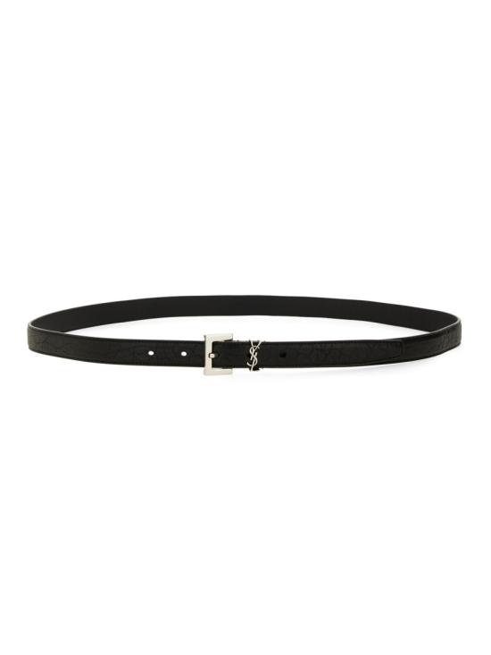 26FW 생로랑 가죽 벨트 612616 AAC8A1000 BLACK - SAINT LAURENT