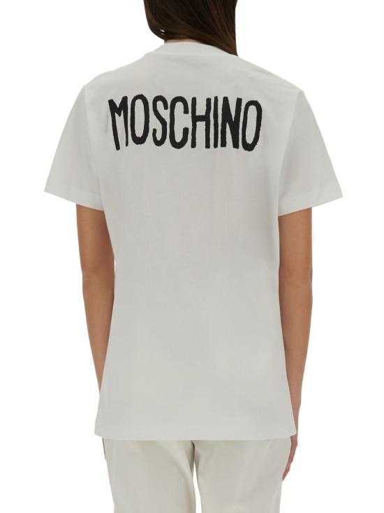 25SS 모스키노 반팔 티셔츠 07110541 1001 WHITE - MOSCHINO