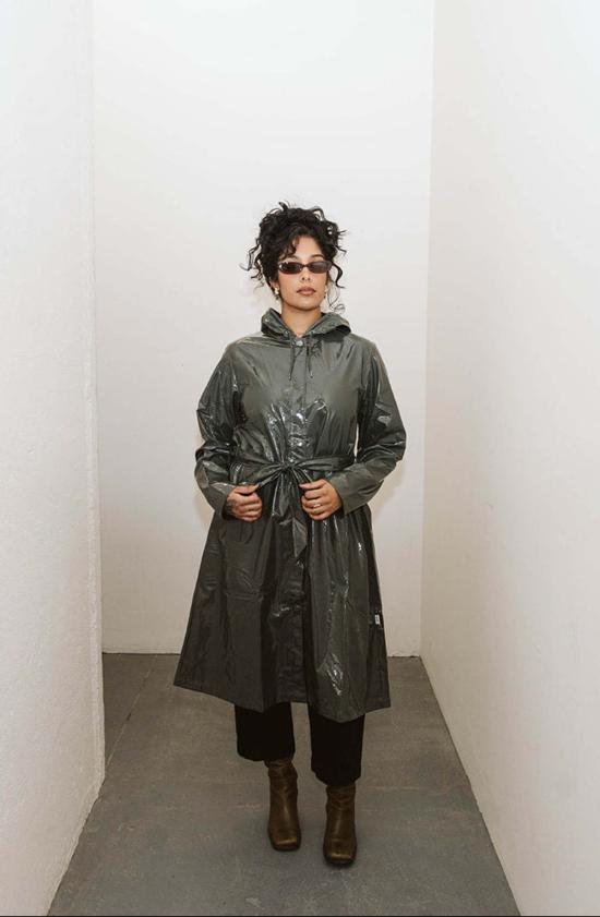  레인스 자켓 스웜프 A라인 롱 재킷 - RAINS