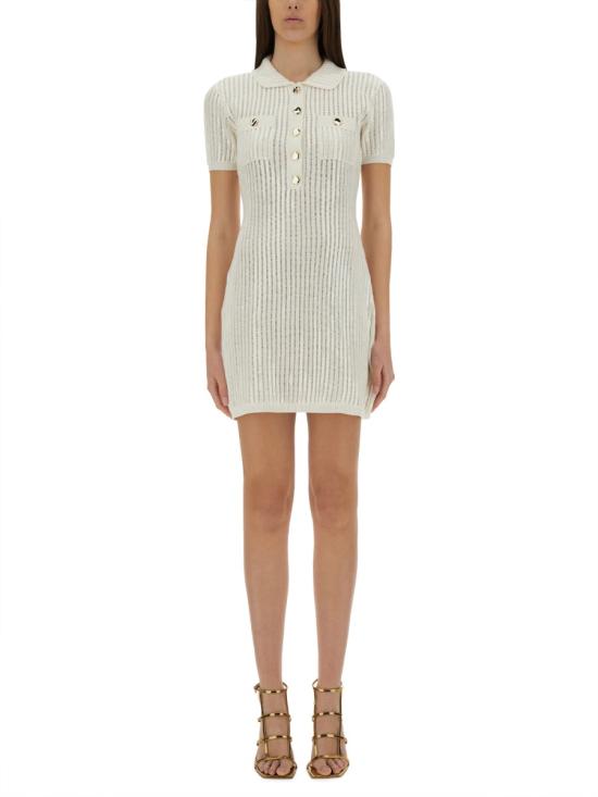 25SS 셀프 포트레이트 숏 원피스 SS25 126S W WHITE IVORY