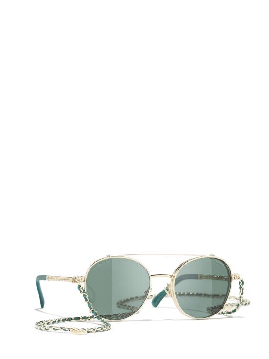 25FW 샤넬 선글라스 CH4291 C468SB PALE GOLD - CHANEL