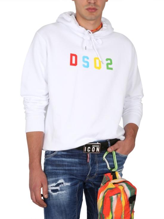  디스퀘어드2 후드 티셔츠 S74GU0729 S25516100 White - DSQUARED2