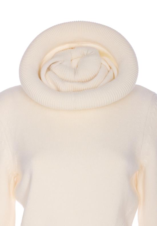 25FW 알라이아 터틀넥 AA9G0071K133B 000 White - ALAIA