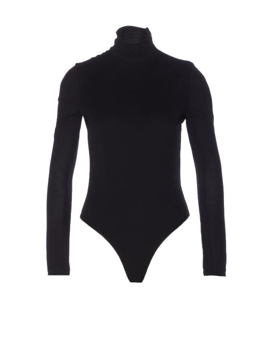 25FW 알라이아 바디수트 티셔츠 AA9B0400J070B 995 Black