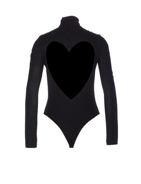 25FW 알라이아 바디수트 티셔츠 AA9B0400J070B 995 Black - ALAIA