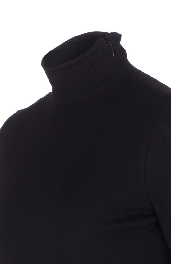 25FW 알라이아 바디수트 티셔츠 AA9B0400J070B 995 Black - ALAIA