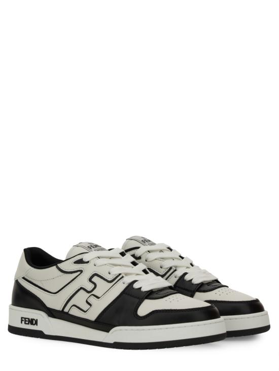 26SS 펜디 매치 레더 로우탑 스니커즈 7E1643 AOMNF0E7C WHITE - FENDI