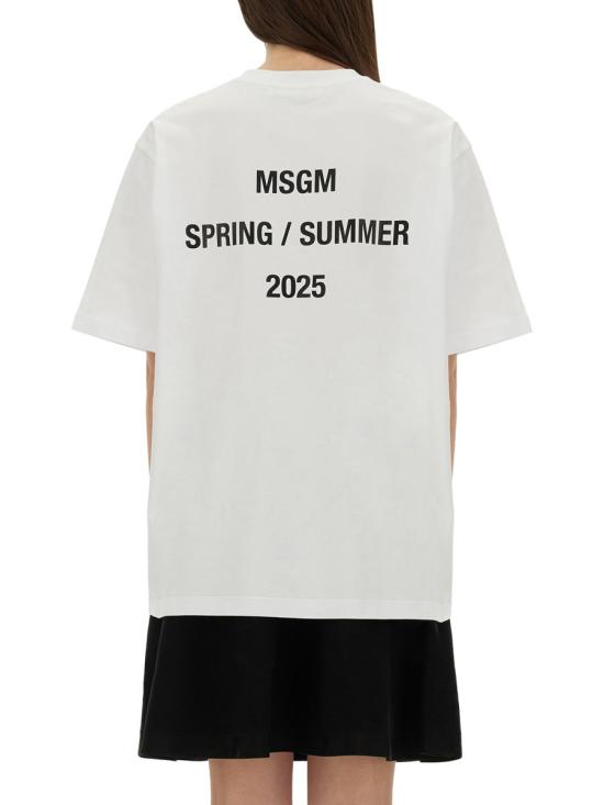 25SS 엠에스지엠 반팔 티셔츠 3842MDM107 25700201 WHITE - MSGM