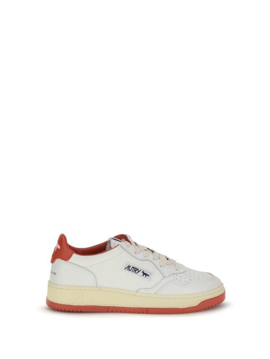 25FW 오트리 MEDALIST 메달리스트 로우탑 스니커즈 AULMMK02 WHTRED WHITE